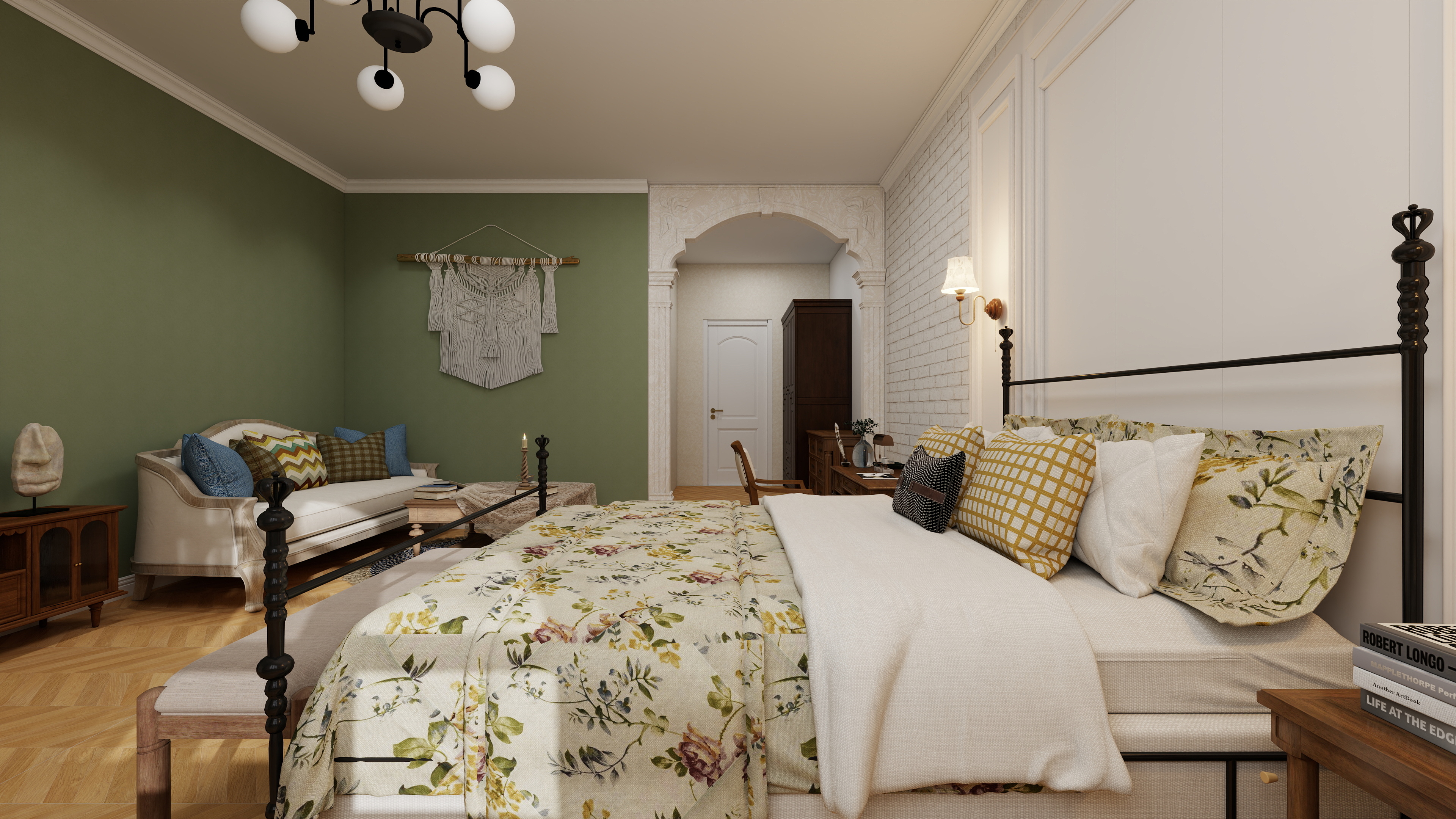 Hotel furniture customization for luxury king-size bed rooms for DYDKR004