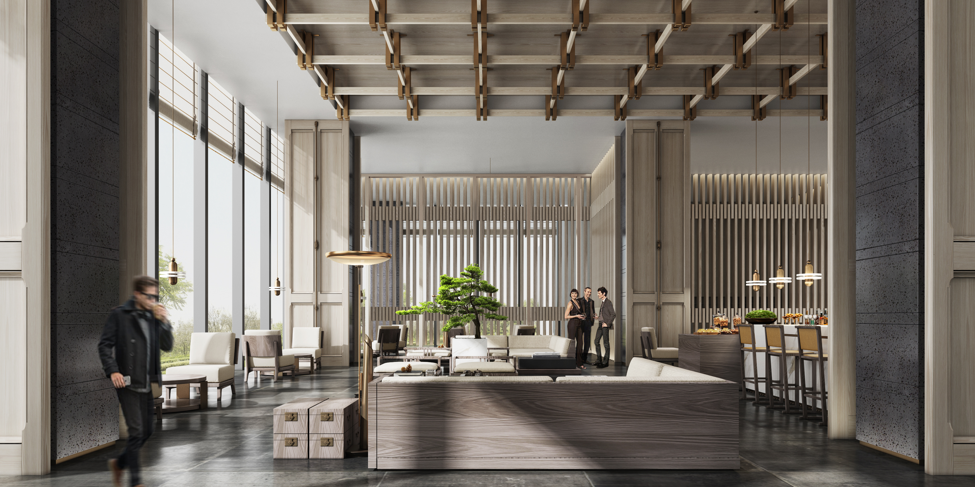 Customized furniture for the hotel lobby for DYHL005