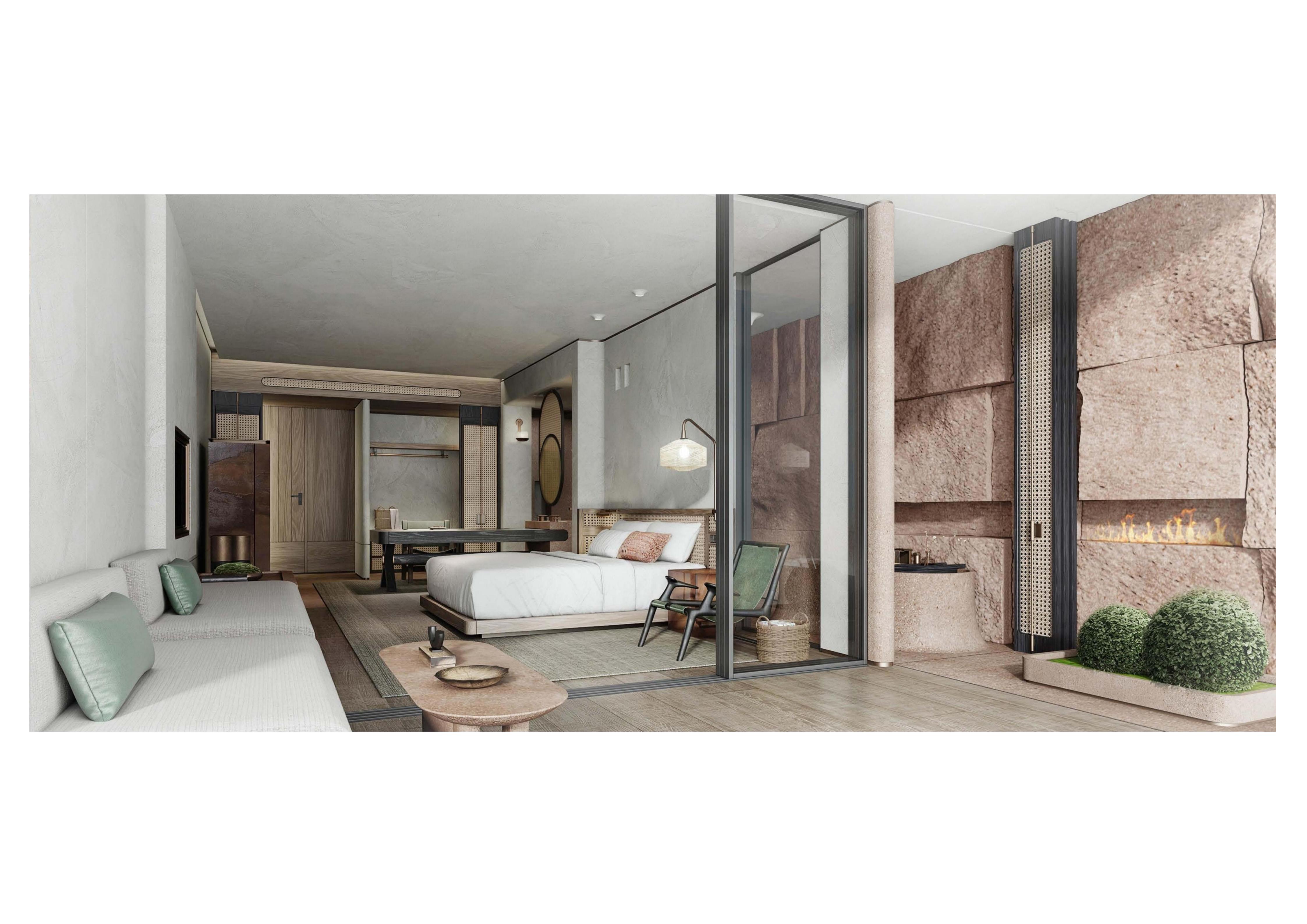 Customized hotel furniture for business king-size bed rooms for DYBDKR002