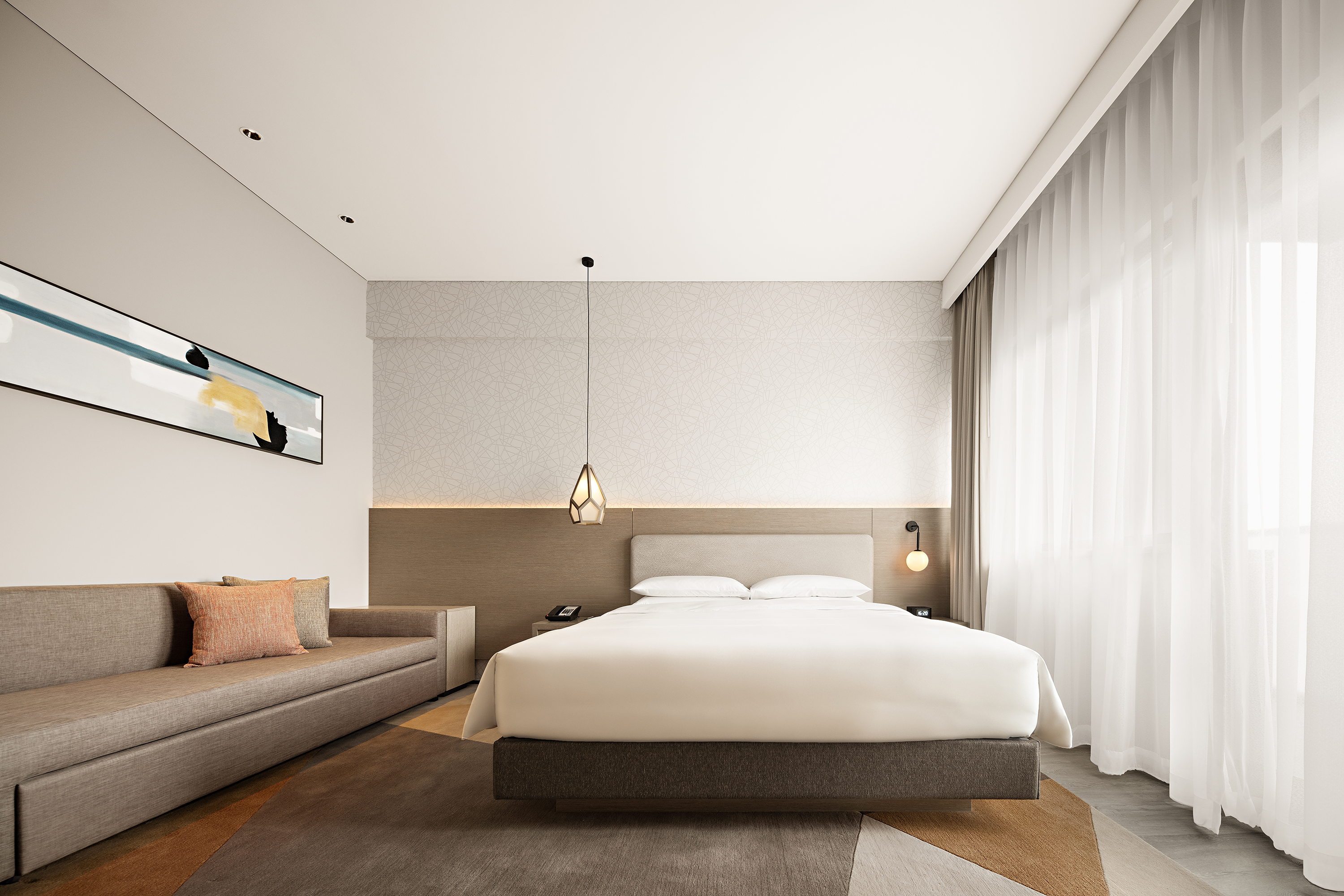 Customized hotel furniture for standard king-size bed rooms for DYSDKR002