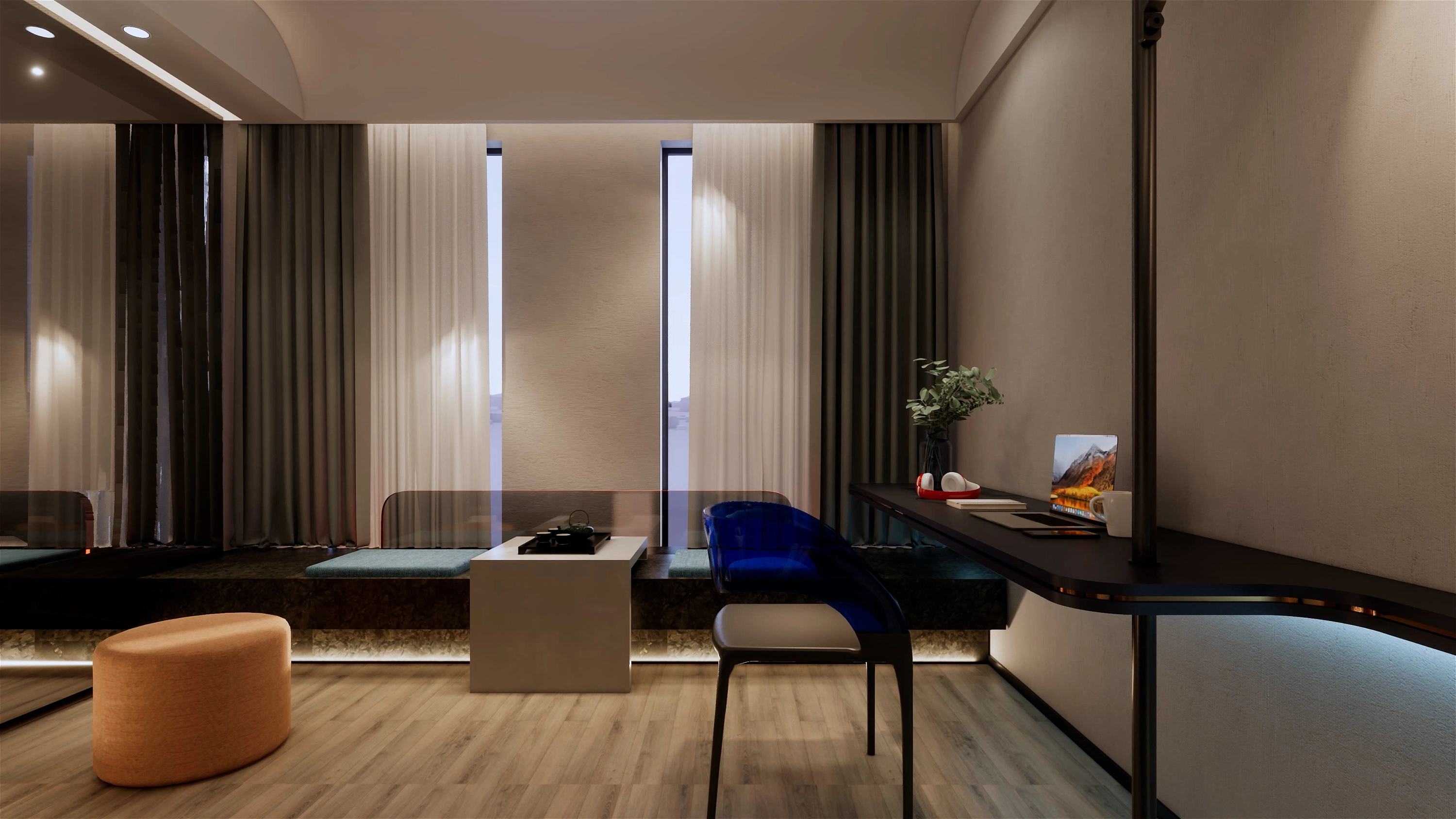 Customized hotel furniture for standard king-size bed rooms for DYSDKR001