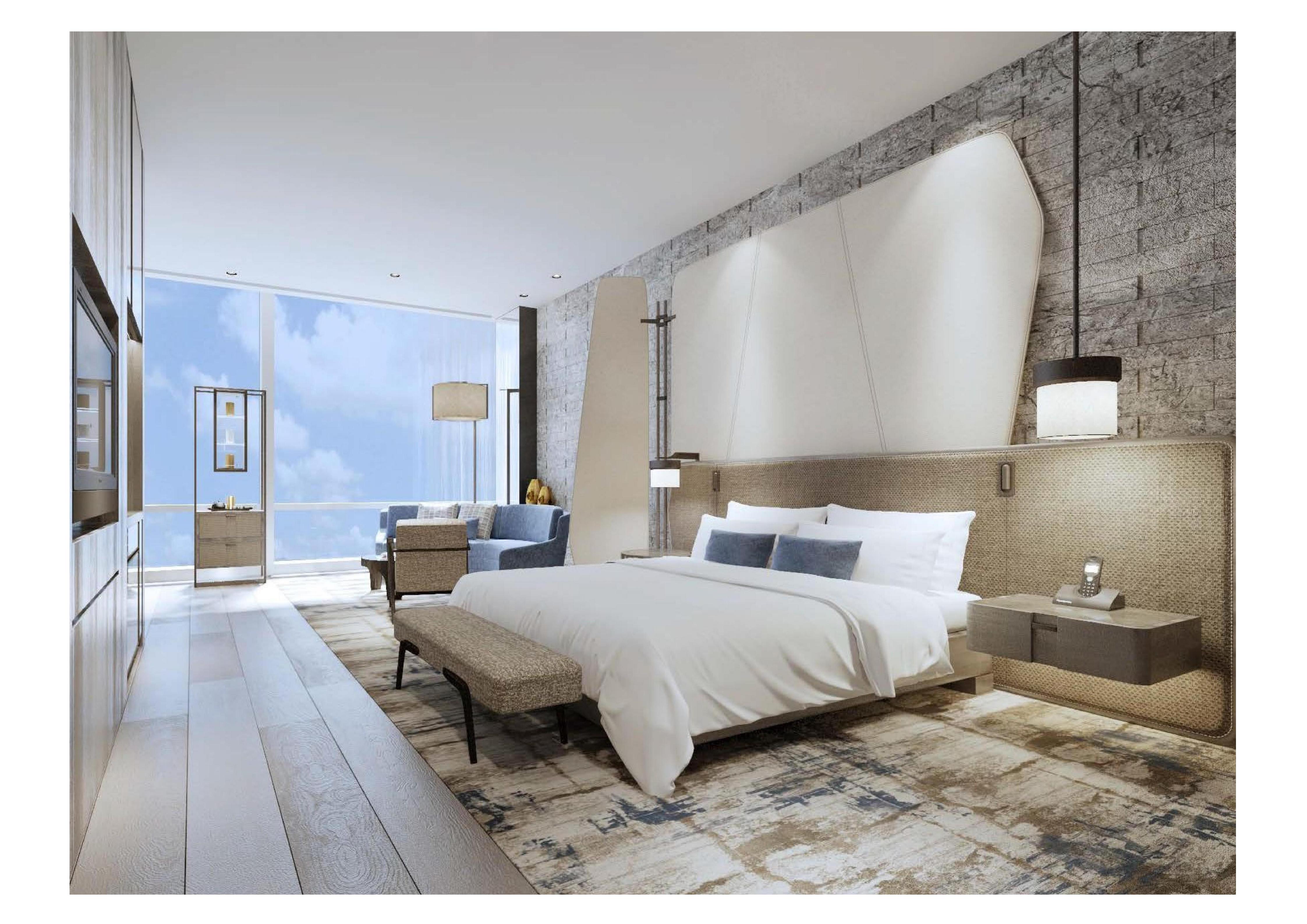 Customized hotel furniture for business king-size bed rooms for DYBDKR001